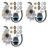 3X PZ20 Carburetor for 50Cc 70Cc 90Cc 110Cc 125Cc 4 Stroke ATV UTVs CRF50F CRF80F XR50R with Air Fil