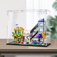 [Model Display Box] Acrylic Display Box Suitable for Lego 41732 City Center Flower Shop and Furnitur