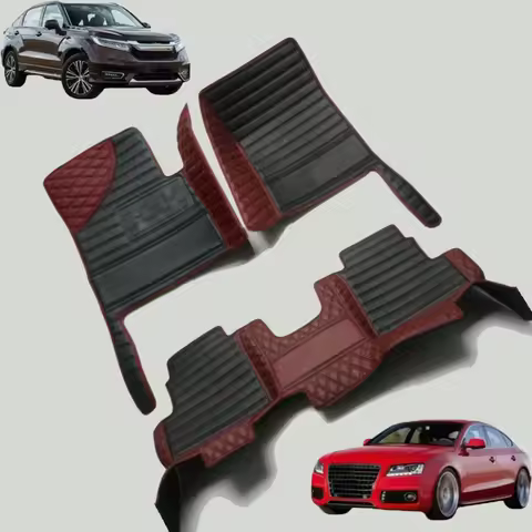 Custom Car Floor Mats For Porsche Cayman 981 987 Auto Carpets Accessories Waterproof Leather Floor L