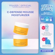 Wardah C-Defense Mousse Moisturizer 30g - Velvety Texture, Fades Dark Spot, Brighten Skin, Maintains