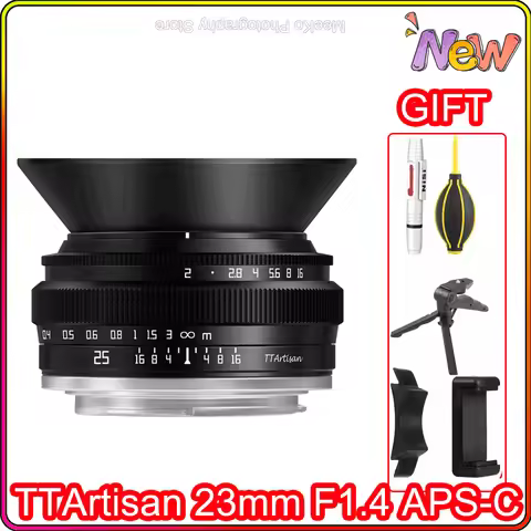 TTArtisan 23mm F1.4 APS-C Lens for Canon EOS-R RF Mount Cameras MF lens for R RP R5 R6 R7 R10 Camera