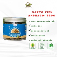 Natto viên tía tô Anphaco - Đậu tương/ đậu nành lên men kiểu Nhật bổ sung thêm bột tía tô giàu Natto
