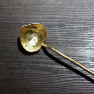 手工黃銅桃子勺/心型勺/湯勺/裝飾勺