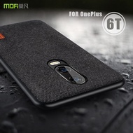 oneplus 6t Case Cover MOFI One Plus 6T Back Fabric Case for 1+6T Full Cover Soft silicone edge Case