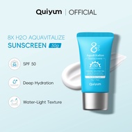 Quiyum 8X H2O Sunscreen SPF50 - Water-Light, Non-Sticky Daily Sun Care for Face & Body