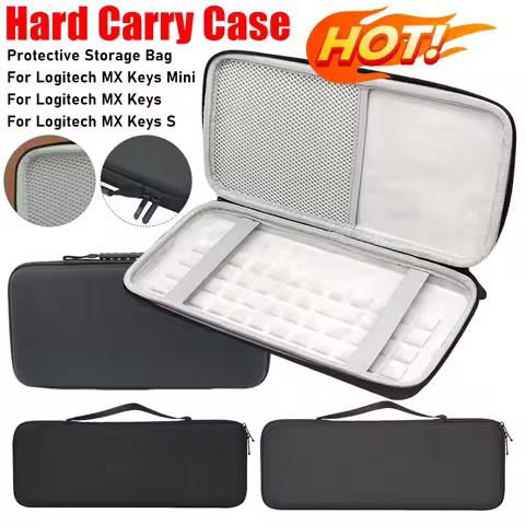 Hard Carry Case For Logitech MX Keys Mini/ MX Keys S Illuminated Keyboard Travel Protective Storage 