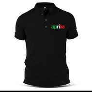 Polo Shirt T-Shirt Aprilia Collar Racing Team Sport Shirt Distro 1
