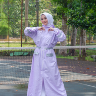 Jas Hujan ujan Mantel Mantol Wanita Cewek Perempuan Syari Gamis Muslimah Hijab Hijabers Rok Jubah Ra