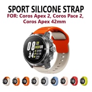[Ready Stock] Sport Silicone Strap for Band Smart Watch Coros Apex 2, Coros Pace 2, Coros Apex 42mm Watch Band