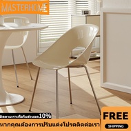 The modern style dining chair, cream colored, is very popular on the Internet and can weigh up to 30