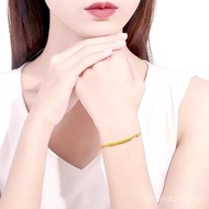 Gold Bracelet 18K Bracelet Fresh Simple Wholesale Perfect Bracelet Colorful Gold Drainage au750 Gold