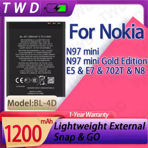 BL-4D BL4D Large capacity Battery For Nokia N97 mini / N97 mini Gold Edition Batteries New High Quan