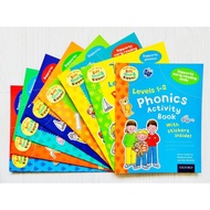 Oxford Reading Tree Read With Biff, Chip, and Kipper: Phonics and Reading skills Pack 8 Activity Books with Stickers, Ages:5-7