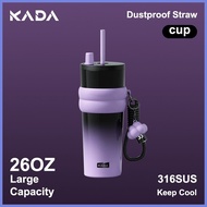 ✑ ⊕ ♡ KADA Coffee Mug with Lid Tumbler Hot and Cold 316 Stainless Steel with Straw Aquaflask Vacuum