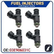 4pcs/lot Car Fuel Injectors Nozzle 03E906031C Fit For Volkswagen Polo 6R 1.2 Ez.2010 03E 906 031 C