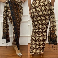 Batik Fabric // Kamen batik Silk Paris Shawl set