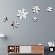 Hot Selling Acrylic Mirror Wall Stickers 3D Three-dimensional Flower Decorative Wall Stickers Refrigerator Stickers Household Mirror Stickers Stickers