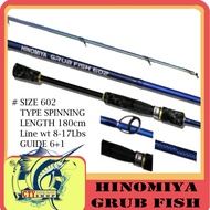 HINOMIYA GRUB FISH 602 - 8-17LB ROD