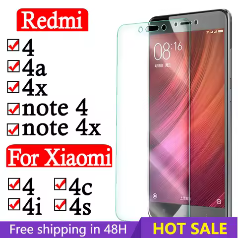 Protective Glass For Xiaomi Redmi Note 4x 4 Tempered glass Xiaomi Mi 4 4c 4i 4s Screen protector on 