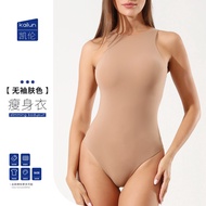 ✨[Little Otaku Girl] One-Piece Body Shaper Slimmer Look Thin Open Body Body Bodysuit High Elastic Sl
