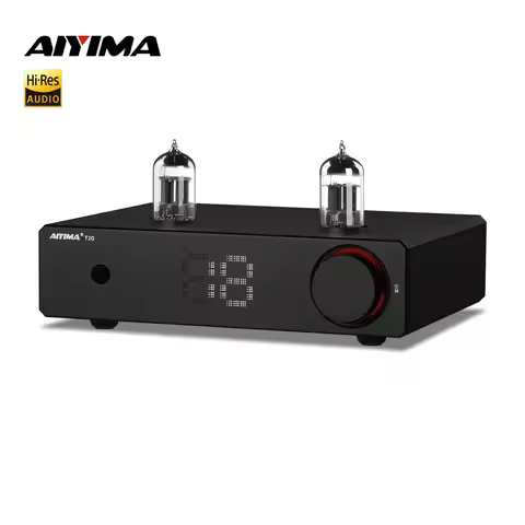 AIYIMA T20 Vacuum Tube Preamplifier ECC83 Fully balanced Preamp RCA XLR Input HiFi Stereo DAC AMP 12