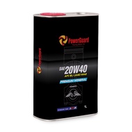 LUBEGUARD - POWERGUARD PREMIUM MINERAL 4T 20W40 API SL /JASO MA2 - FOR MOTORCYCLE ( 1 LITER )