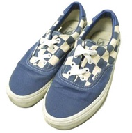 二手 Vans Era Checkerboard Checkered Flag Era 運動鞋，US6 碼（24 公分），藍色，帆布鞋。