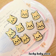 2.8 Yuan 10 Cute Winnie the pooh winniethe pooh Glitter Non-woven Handmade diy Accessories D62
