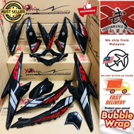 [STICKER TANAM] Yamaha NVX155/AEROX155 v1 Coverset Custom Design Black/Red(044)