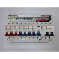 DB BOX  12way (Full set) UMS MCB 10A-20A + RCCB 40A +Main switch 40A