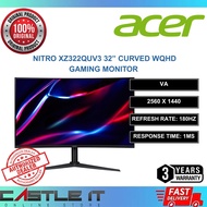 Acer Monitor Nitro XZ322QUV3 32" Curved VA WQHD 1ms 180Hz 400nits HDMI DP Speaker Gaming