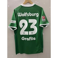 08-09 Wolfsburg Home GRAFITE HASEBE DZEKO Top Quality Retro Football Jersey custom T-shirt