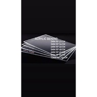8mm Rp 80/cm Acrylic Clear Acrylic sheet size A5 14.8x21cm