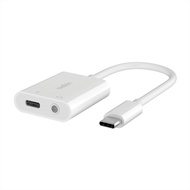 Belkin USB-C to 3.5mm + USB-C PD 60W ชาร์จไปฟังเพลงไป อะแดปเตอร์ มี DAC ในตัว สำหรับ iPhone 17 16 15