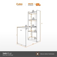 New Cubic Meja Lipat Dinding Minimalis / Folding Table / YAGI FT 61