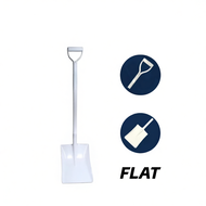 Metal Handle  Shovel White Flat/Curved/Point Siku Besi /Skop besi Tajam/Flat/Penyodok Pasir