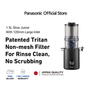 Panasonic 1.5L Wide Inlet Slow Juicer MJ-L800KSK with Patented Tritan Non-mesh Filter for Fuss-Free 