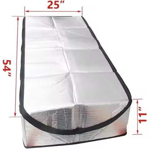 Attic Tent Insulation Cover Aluminum Foil Cover 54x25x11 Inch Waterproof Foldable Dust Cover Insulat