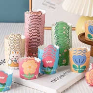 Muffin Cup Cartoon Bear Rabbit Cat Dog Cupcake Muffin Cup Baking Paper Tray Gift Box Cupcake Flower 