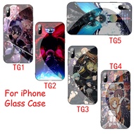 Case For Realme C3 5 5i 5s 6 6i Soft Edge Tempered Glass Cover XK9 Anime Sword Art Online 2