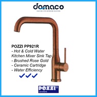 Pozzi PP921R Brushed Rose Gold Kitchen Mixer Tap