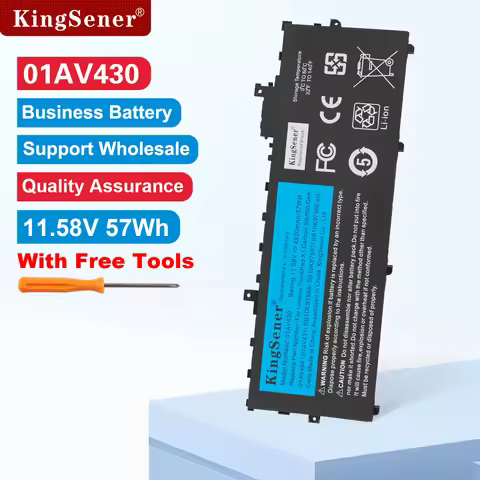 KingSener 01AV494 01AV430 Battery For Lenovo Thinkpad X1 Carbon 5th 2017 6th 2018 Series 01AV429 SB1