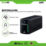 APC Back-Ups BVX700LUI-MS 360 Watts 700va with Avr Universal Sockets Ups, 8hrs of recharge time.