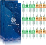 50pcs Mixed Tattoo Cartridge Needles, ATOMUS Assorted Disposable Tattoo Needle 3RL 5RL 7RL 9RL 3RS 5