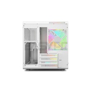 ☻ ♕ EasyPC| YGT V300 MAtx Tempered Glass PC Case gaming| Black and White|