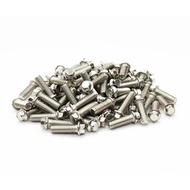TREAL 1.9 beadlock wheel Steel Scale Hex Head Screws 80pcs-Pack- SILVER BLACKB