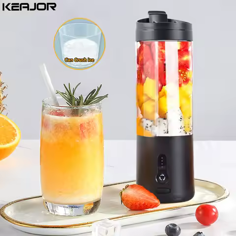 Portable Blender Mini Electric Fruit Juicer Mixer USB Rechargeable Smoothie Orange Fresh Juice Blend