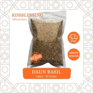 Dried basil leaves 50 grams basil leaves 50 gr