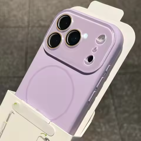 For iPhone 17 Lavender Original Liquid Silicone Case for Apple Air 16 15 14 13 Pro Max Soft Big Wind
