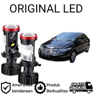 AM 2pcs H4 LED Headlight Projector High Power Honda City GM2 Car